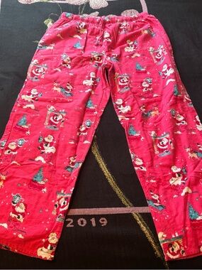 Night Night Munki Munki Pink Christmas Santa Pajama Pants